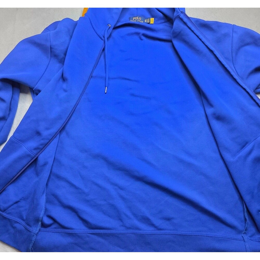Polo Ralph Lauren Hoodie Full Zip Blue XLT Big Tall Pony Logo Mens